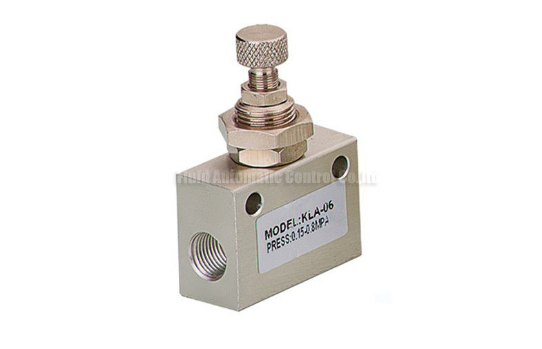 دریچه چک فشار KLA آلومینیوم آلیاژ G1/4 &quot;برای سیستم کنترل جریان هوا