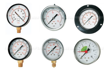 -76cmHG -1500Psi فشار هواي پنوماتيک ، مانومتر فشار 40mm-150mm اندازه شماره