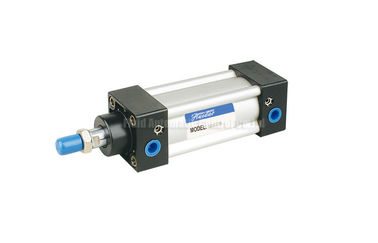 32mm~200mm ISO6431 سیلندر هواپیمایی SI-40-50-PPV-A با مغناطیس و بالش هوا